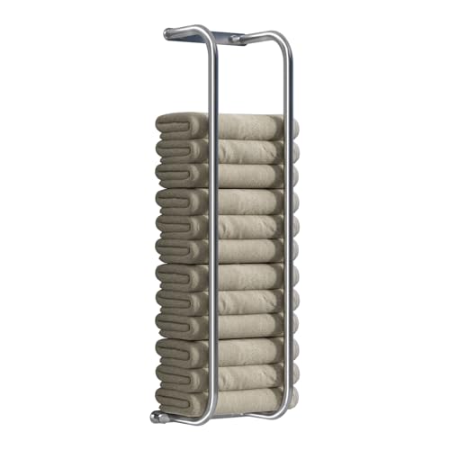 Danpoo Towel Racks for Bathroom, Wall Towel Rack for Rolled Towels, Bathroom Towel Storage, Stainless Steel