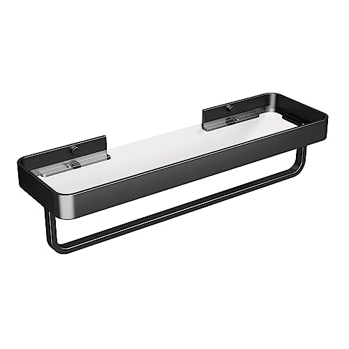 Danpoo Bathroom Wall Shelf, Floating Shelf for Bathroom Wall Storage, Glass Bathroom Shelf Organizer Wall Mounted