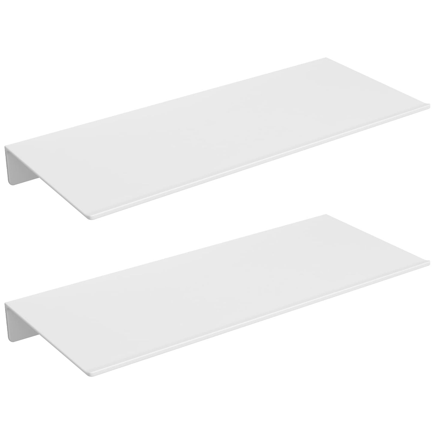 Danpoo Black Floating Shelves for Wall Storage, Metal Wall Shelves for Living Room, Bathroom, Kitchen, 12” Small Display Shelves for Collectibles(2 PCS)