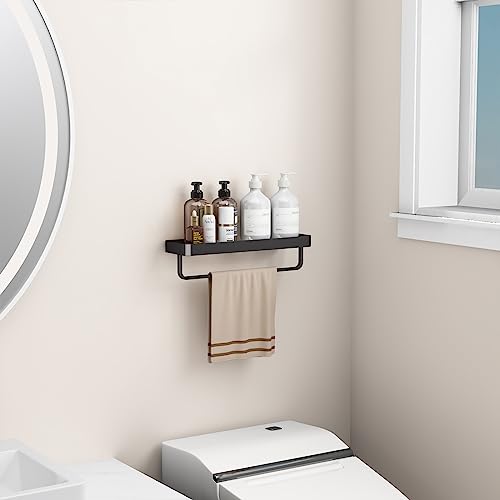 Danpoo Bathroom Wall Shelf, Floating Shelf for Bathroom Wall Storage, Glass Bathroom Shelf Organizer Wall Mounted