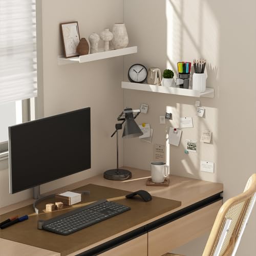 Danpoo Black Floating Shelves for Wall Metal Shelf Wall Mounted Shelves for Bathroom Wall Shelves,12 inch