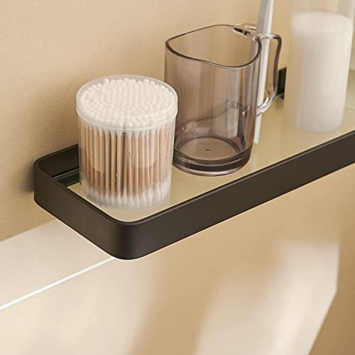 Danpoo Bathroom Wall Shelf, Floating Shelf for Bathroom Wall Storage, Glass Bathroom Shelf Organizer Wall Mounted