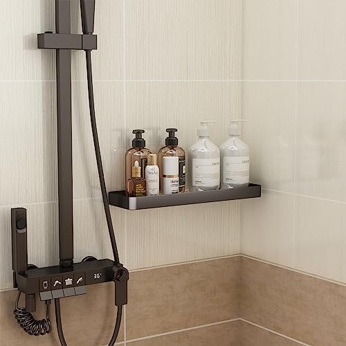 Danpoo Bathroom Wall Shelf, Floating Shelf for Bathroom Wall Storage, Glass Bathroom Shelf Organizer Wall Mounted