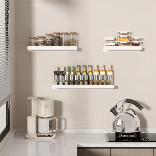 Danpoo Black Floating Shelves for Wall Metal Shelf Wall Mounted Shelves for Bathroom Wall Shelves,12 inch
