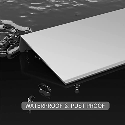 Danpoo Floating Shelf, Metal Wall Shelf for Bathroom/Living Room/Kitchen/Bedroom, Display Shelf for Collectibles