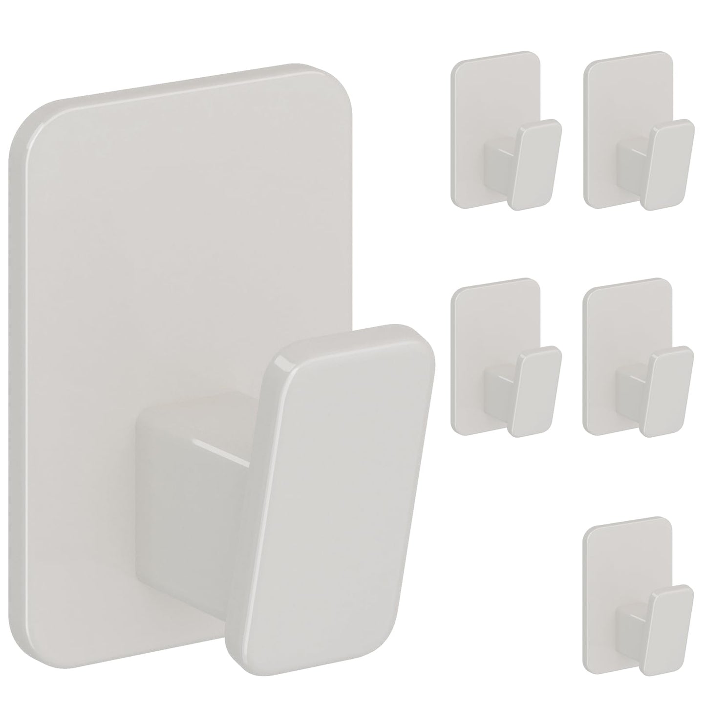 Wall Hooks for Hanging Adhesive Hat Hooks for Walls No Damage Towel Hooks for Bathrooms Coat Rack Wall Mount Black