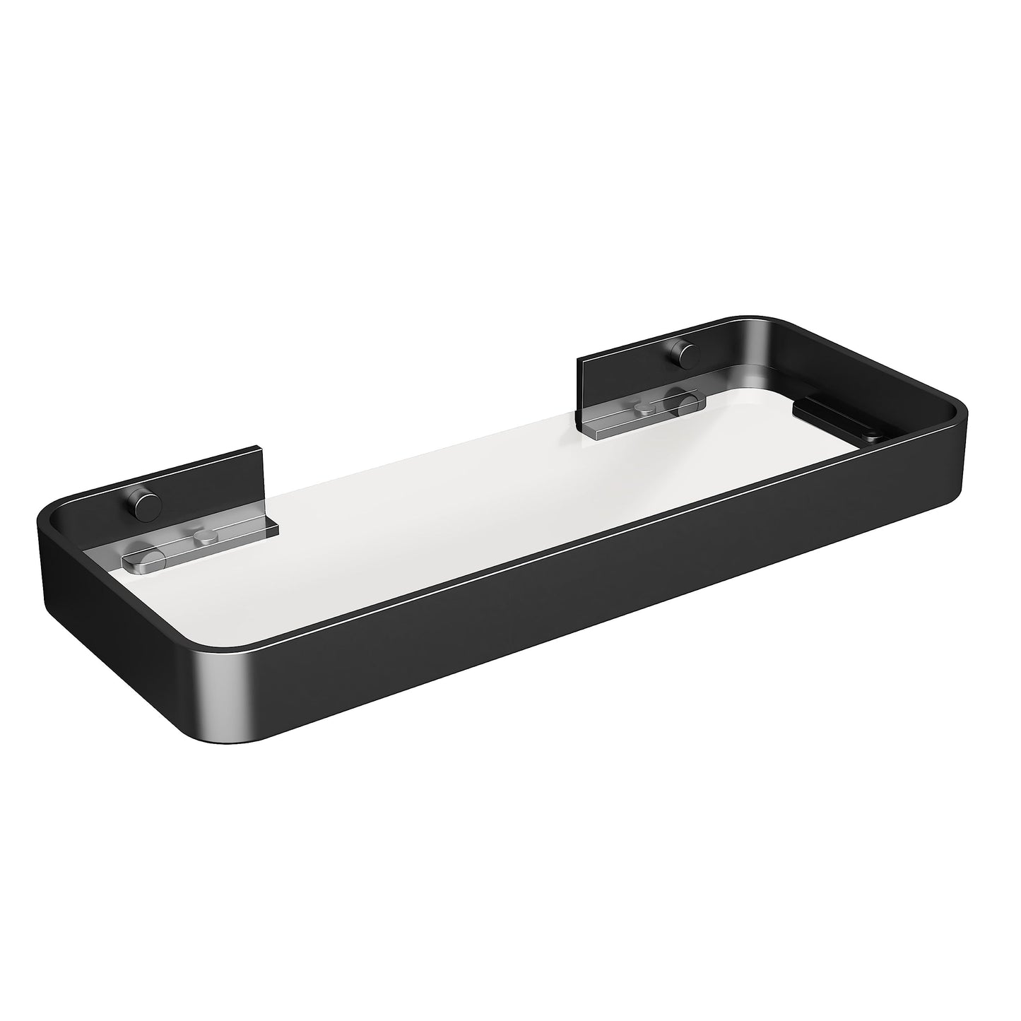 Danpoo Bathroom Wall Shelf, Floating Shelf for Bathroom Wall Storage, Glass Bathroom Shelf Organizer Wall Mounted