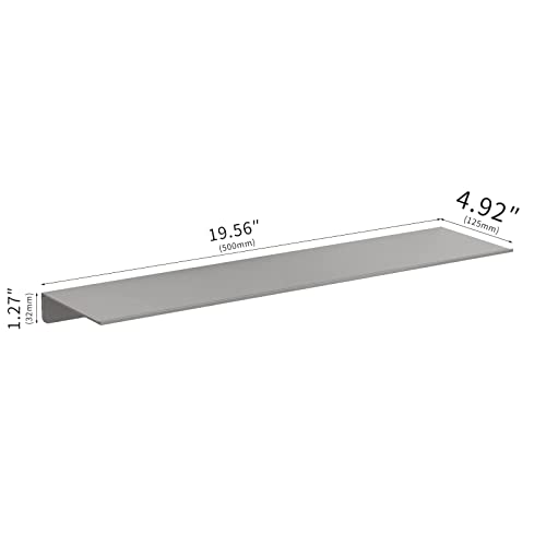 Danpoo Floating Shelf, Metal Wall Shelf for Bathroom/Living Room/Kitchen/Bedroom, Display Shelf for Collectibles