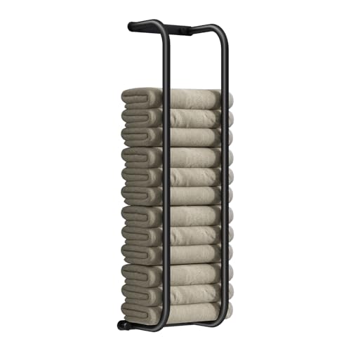 Danpoo Towel Racks for Bathroom, Wall Towel Rack for Rolled Towels, Bathroom Towel Storage, Stainless Steel