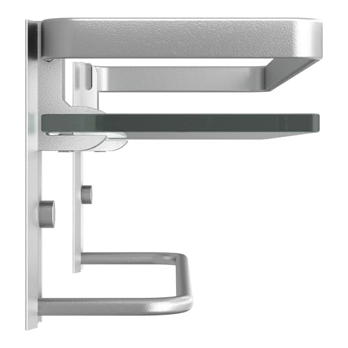 Danpoo Bathroom Shelves Wall Mount, Tempered Glass Floating Shelves
