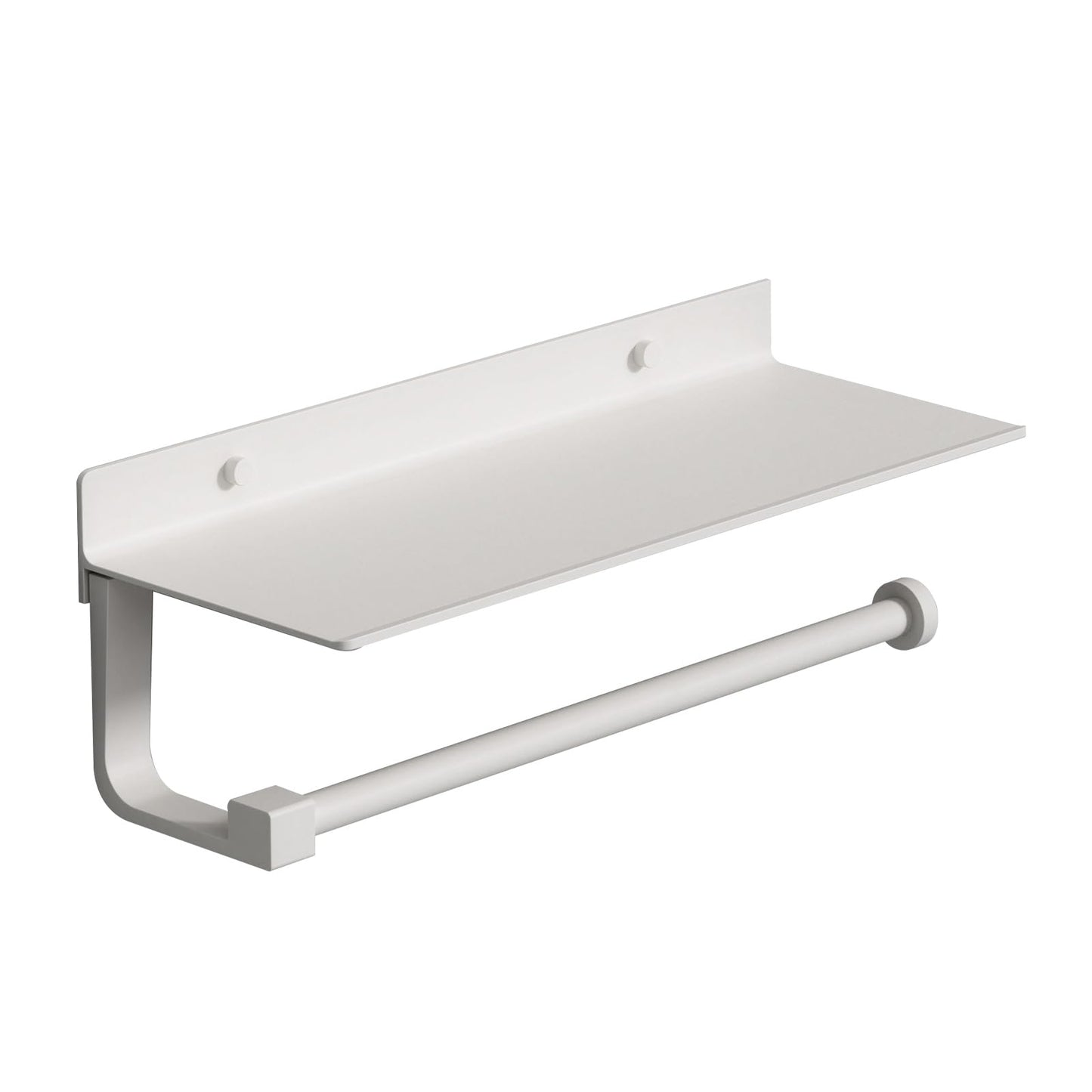 Danpoo Wall Mount Paper Towel Holder with Shelf for Bathroom, Kitchen Paper Towel Roll Holder, Hand Towel Holder Adhesive